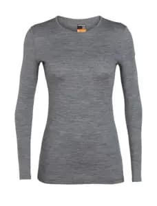 Термофутболка з довгим рукавом ICEBREAKER 200 Oasis LS Crewe WMN Gritstone HTHR XS