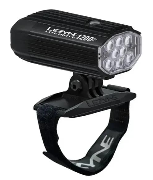 Переднє світло LEZYNE HELMET LITE DRIVE 1200+ FRONT Чорний матовий 1200 люменів Y18