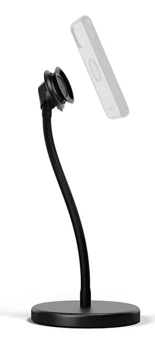 Підставка на стіл з рухомим штативом для кріплення телефона FIDLOCK VACUUM flex desk, чорний