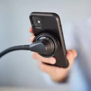Підставка на стіл з рухомим штативом для кріплення телефона FIDLOCK VACUUM flex desk, чорний