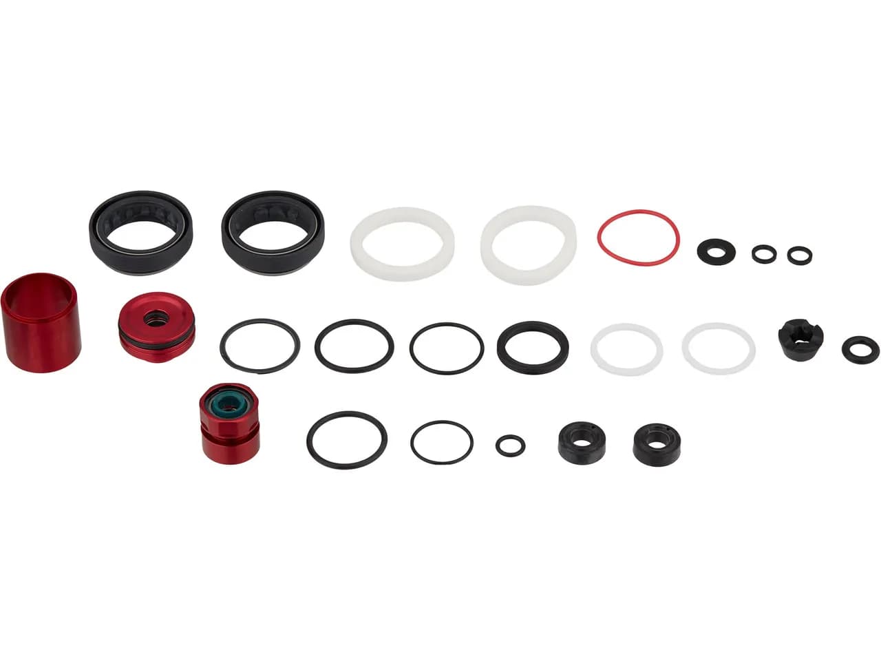 Сервісний набір RockShox 200 hour/1 YEAR SERVICE KIT (INCLUDES DUST SEALS, FOAM RINGS, O-RING SEALS, CHGR3 DAMPER SEALHEAD, DEBONAIR+ SEALHEAD - LYRIK SELECT+ D1+/ULTIMATE D1+ (2023+)