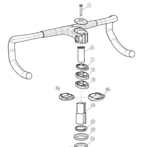 Рульова колонка MERIDA SPACER KIT/TEAM SL 1P