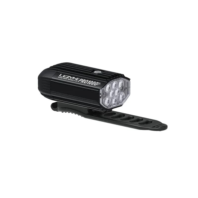 Переднє світло LEZYNE HELMET MICRO DRIVE PRO 1000+ FRONT Чорний матовий 1000 люменів Y18