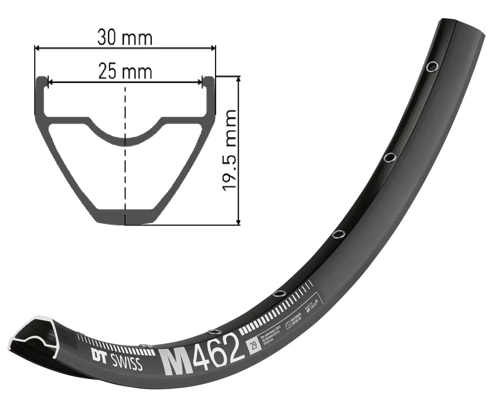 Обід DT SWISS M 462 29x25 DISK BRAKE 28отв.