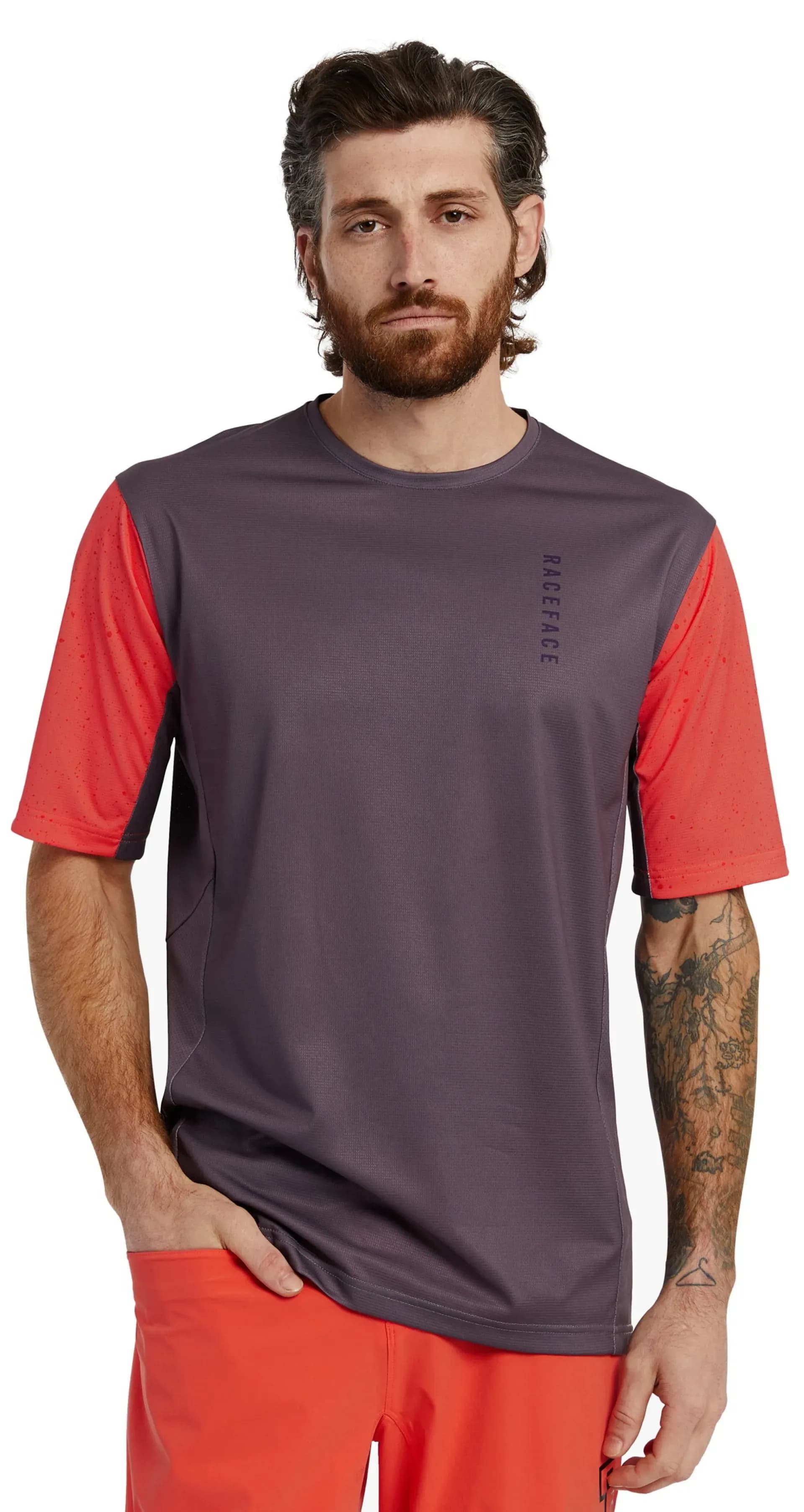 Велофутболка RACE FACE Indy SS Jersey-Coral-L