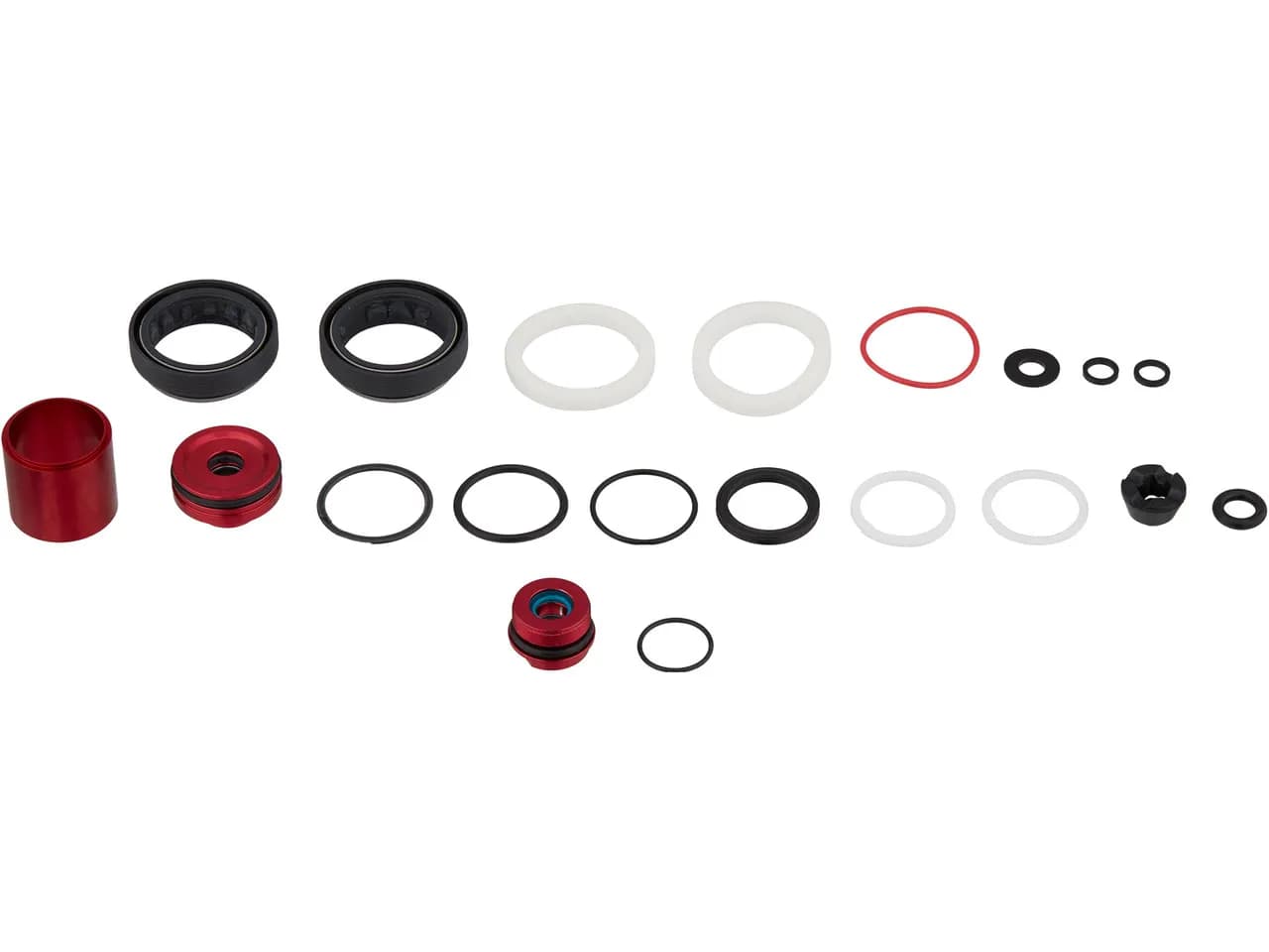 Сервісний набір RockShox 200 hour/1 YEAR SERVICE KIT (INCLUDES DUST SEALS, FOAM RINGS, O-RING SEALS, RUSH DAMPER SEALHEAD, DEBONAIR+ SEALHEAD - LYRIK BASE D1 (2023+)