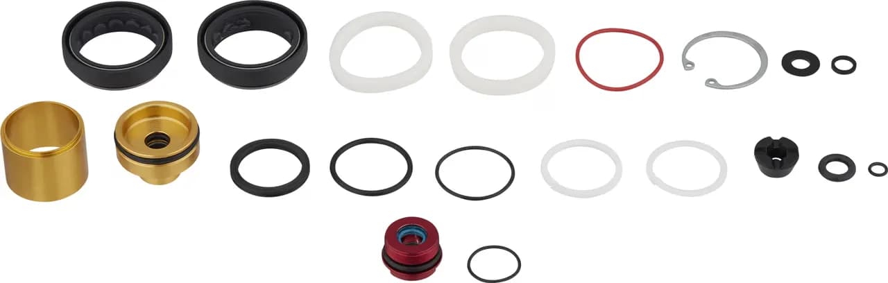 Сервісний набір RockShox 200 hour/1 YEAR SERVICE KIT (INCLUDES DUST SEALS, FOAM RINGS, O-RING SEALS, RUSH DAMPER SEALHEAD, DEBONAIR SEALHEAD) - ZEB BASE A2+/SELECT A2+ (2023+)