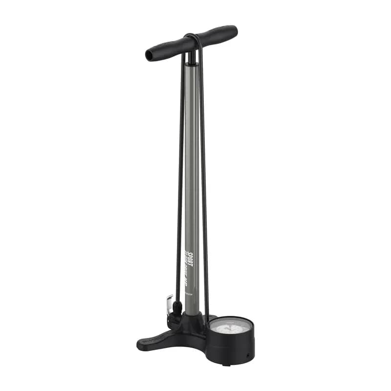 Підлоговий насос LEZYNE SPORT FLOOR DRIVE DV Манометр 3,5" Сріблястий матовий 220psi Y13