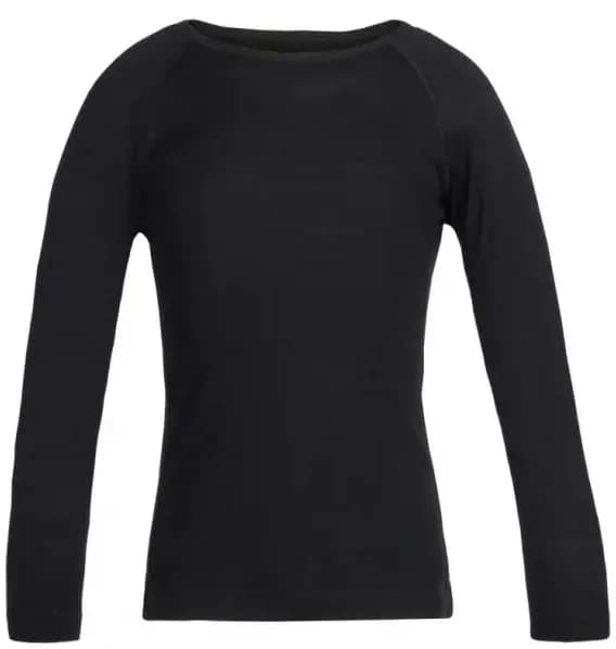 Термофутболка з довгим рукавом ICEBREAKER Kids 200 Oasis LS Crewe Black 02