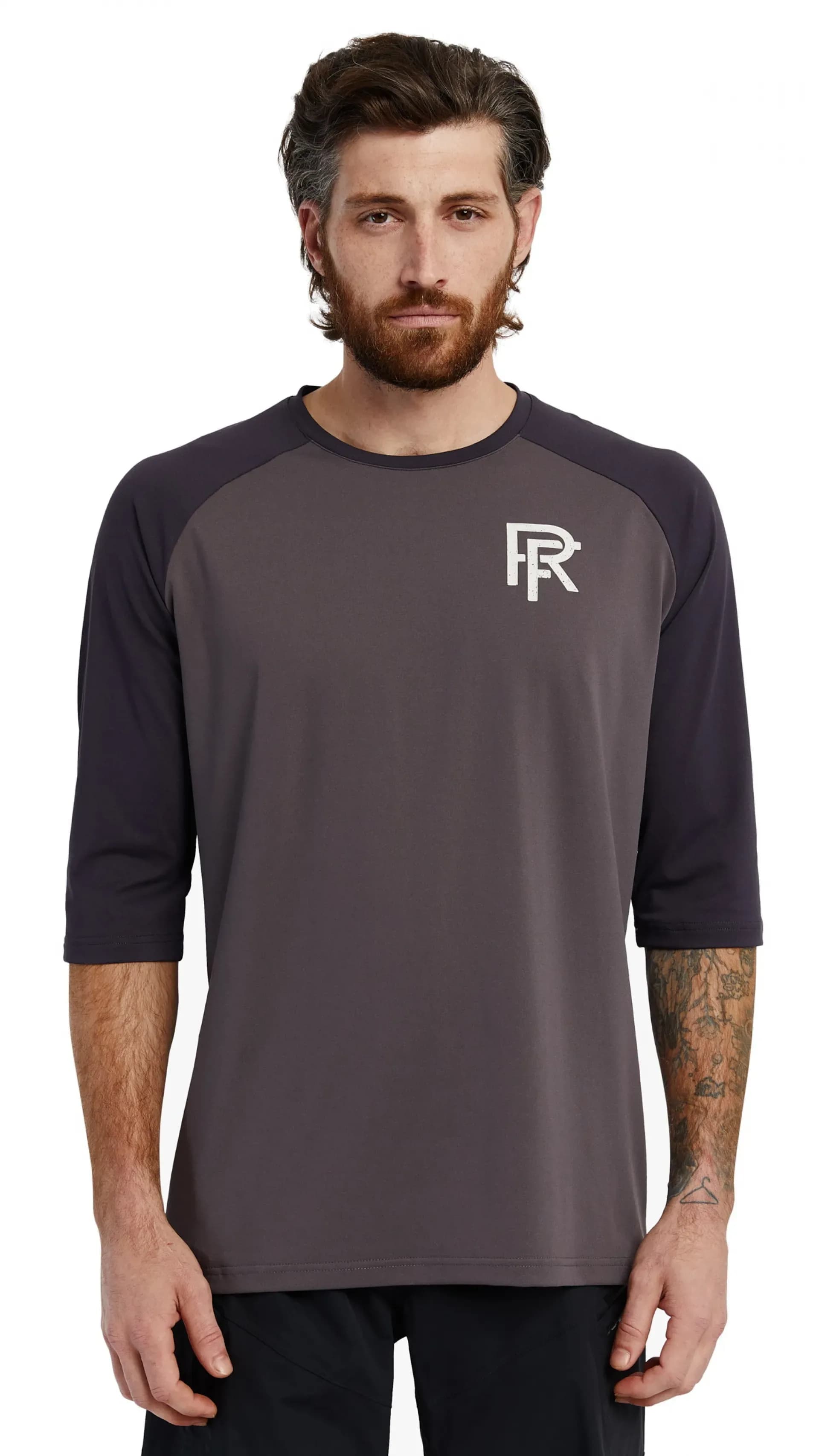 Велофутболка RACE FACE Commit 3/4 Tech Top-Charcoal-S