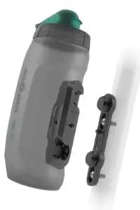 Антибактеріальна фляга з конектором та базою FIDLOCK TWIST bottle 590мл., прозорий / чорний