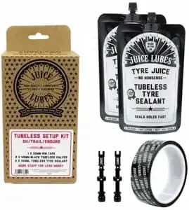 Набір безкамерки JUICE LUBES DH/Trail/Enduro, 30mm Tape, 48mm Valves, 280ml Sealant