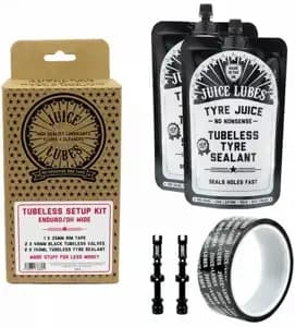 Набір безкамерки JUICE LUBES Enduro/DH Wide, 35mm Tape, 48mm Valves, 280ml Sealant