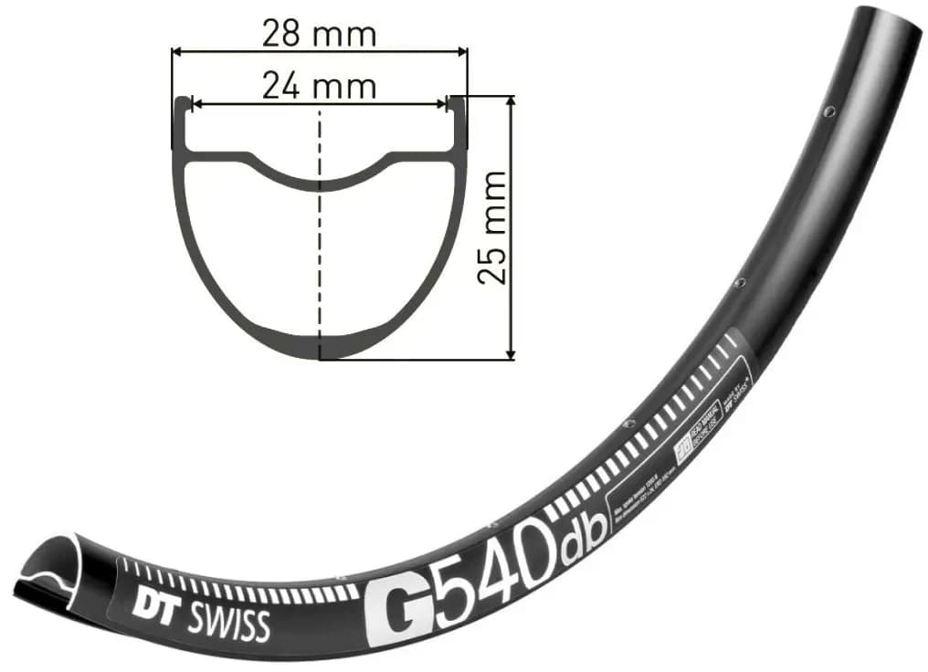 Обід DT SWISS G 540 29X24 DISK BRAKE 28отв.