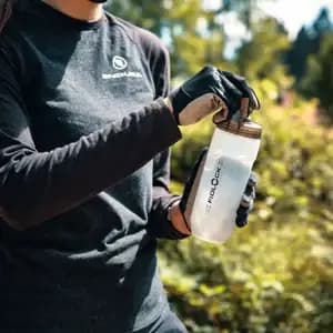 Фляга з конектором та базою FIDLOCK TWIST bottle 590мл., прозорий / білий