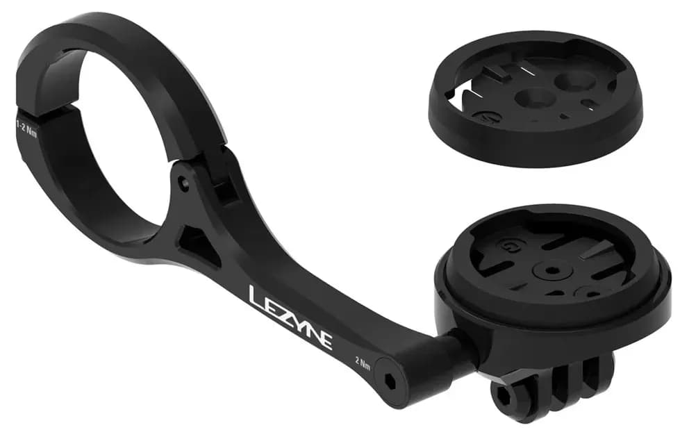 Кріплення переднього світла та комп'ютера LEZYNE GARMIN/WAHOO GPS FORWARD MOUNT під стандарт Go-pro Чорний Y18