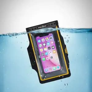 Гермосумка на руку FIDLOCK armband magnetic, прозорий / помаранчевий / чорний