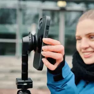 Кріплення телефона на різьбове кріплення стандартних фотокамер 0,25" FIDLOCK VACUUM screw base mount, чорний