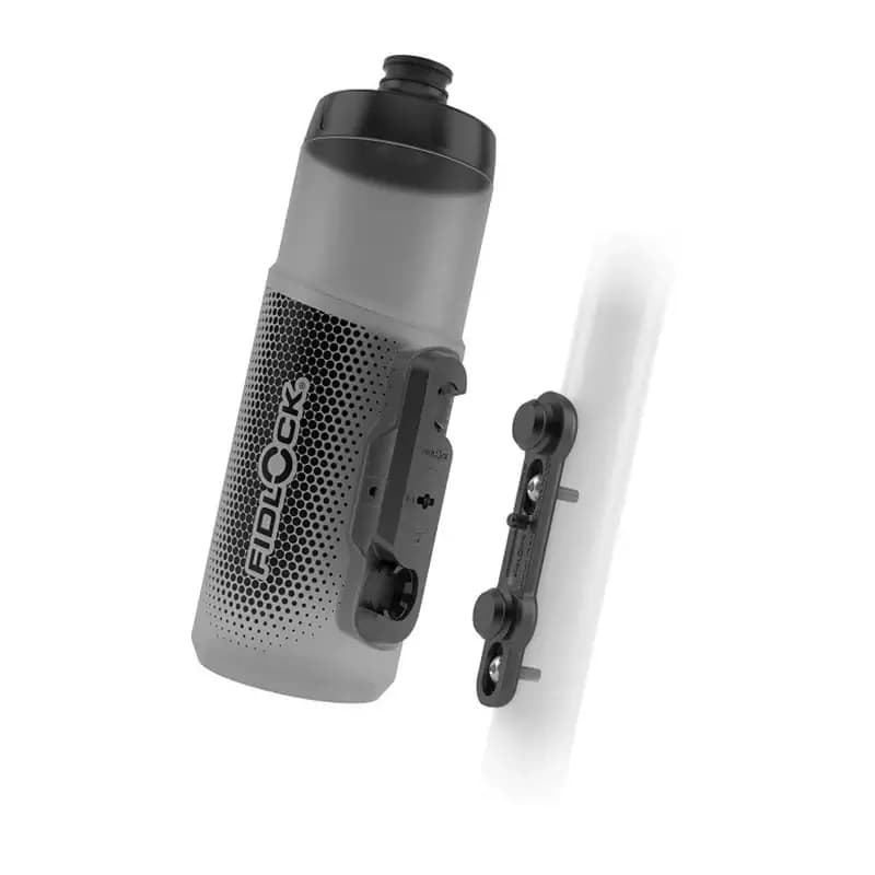 Фляга з конектором та базою FIDLOCK TWIST bottle 600мл., прозорий / чорний
