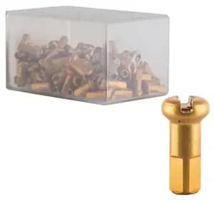 Ниппели алюминиевые DT nipples in light alloy gold 2.0 x 12 mm 30-008 х100шт