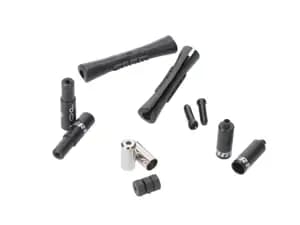 SRAM SlickWire Road Brake Cable Kit White 5mm (1x 850mm, 1x 1750mm 1.5mm coated cables, 5mm Kevlar® reinforced compression-free housing, ferrules, end caps, frame protectors)