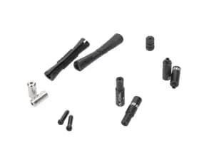 SRAM SlickWire Road Brake Cable Kit Black 5mm (1x 850mm, 1x 1750mm 1.5mm coated cables, 5mm Kevlar® reinforced compression-free housing, ferrules, end caps, frame protectors)