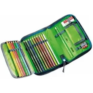 Пенал DEUTER Pencil Box колір 4032 granite-turquoise з олівцями