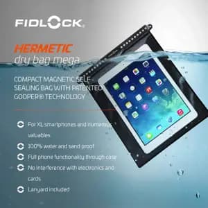 Гермочохол FIDLOCK dry bag mega XL , прозорий / чорний