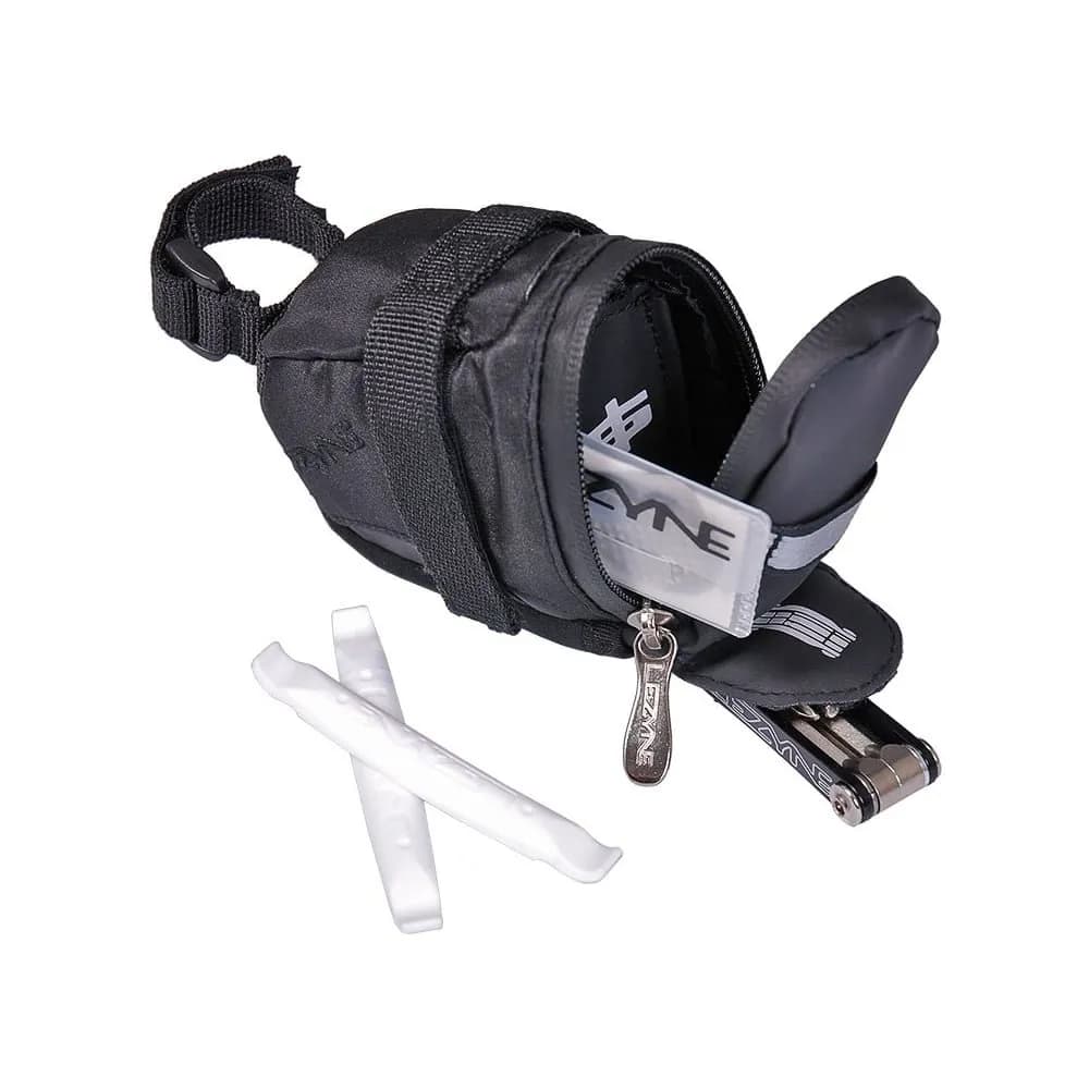 Підсідельна сумка + набір аксесуарів LEZYNE S-CADDY loaded Чорний/Чорний 0,3л Y13