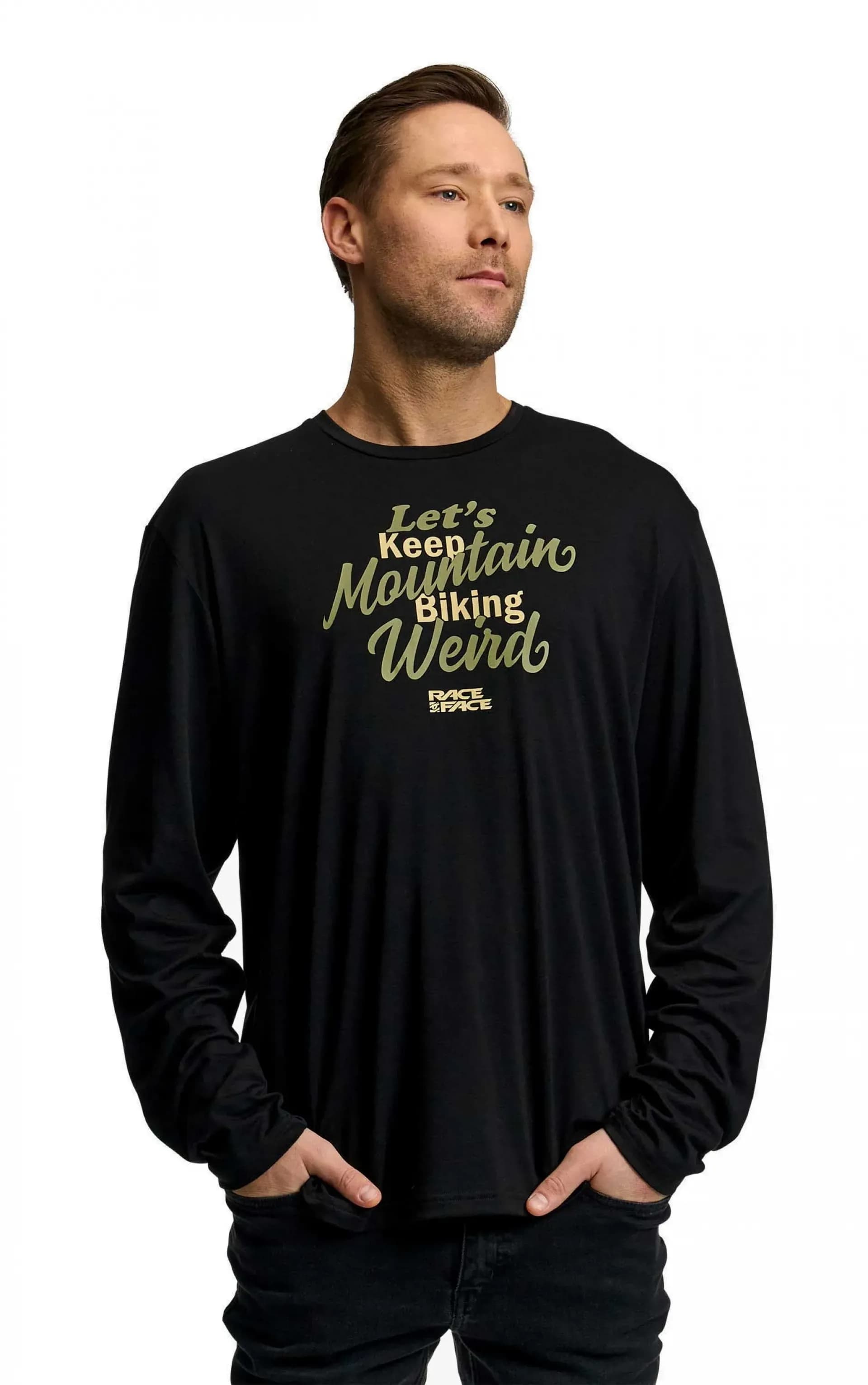 Футболка RACE FACE KEEPING IT WEIRD LS TEE BLACK M