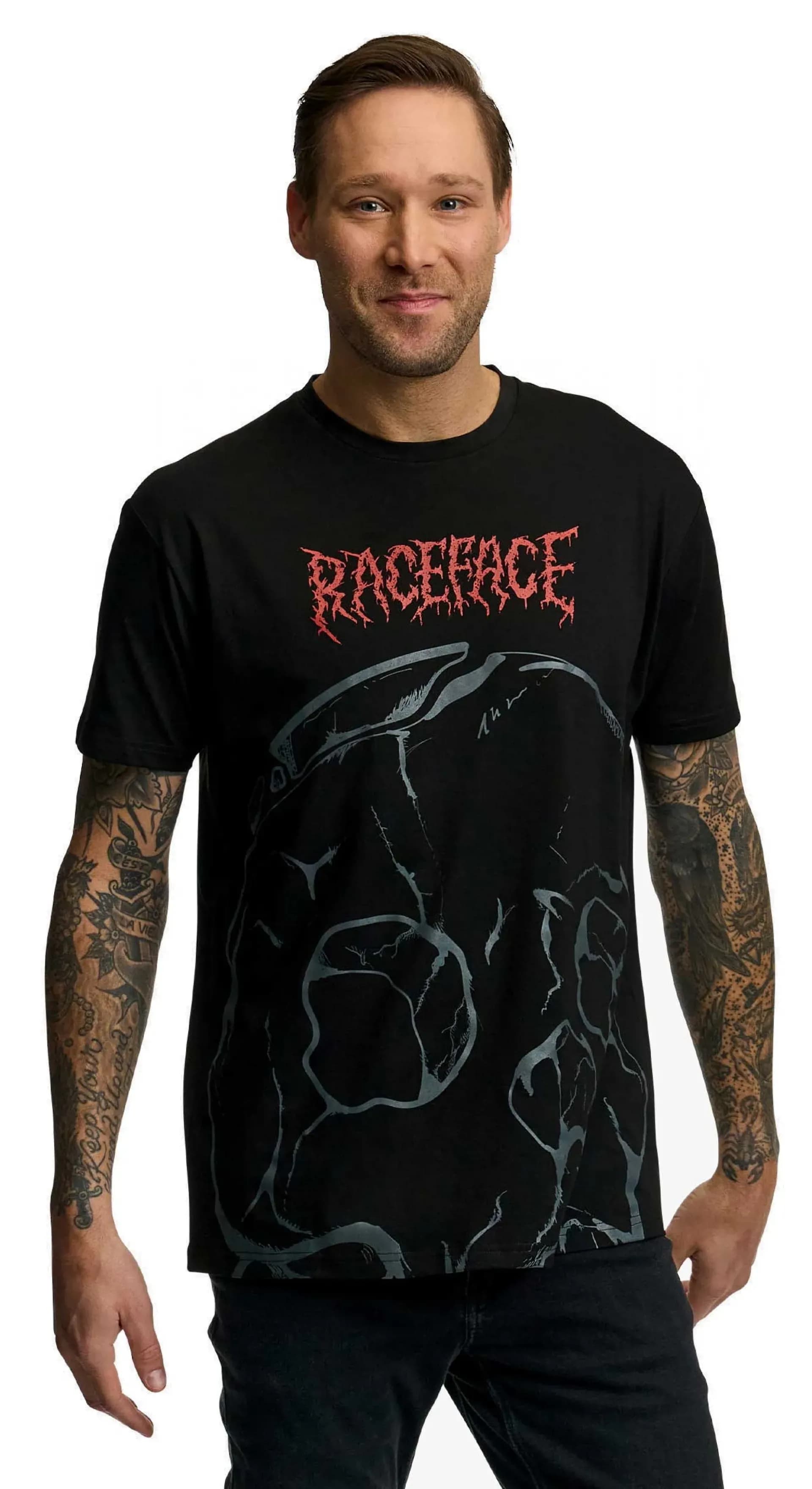 Футболка RACE FACE SKULL SS TEE-BLACK-M
