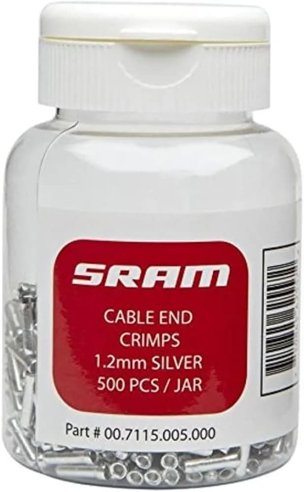 Кінцевик тросу SRAM 1.2mm Silver 500-count Jar