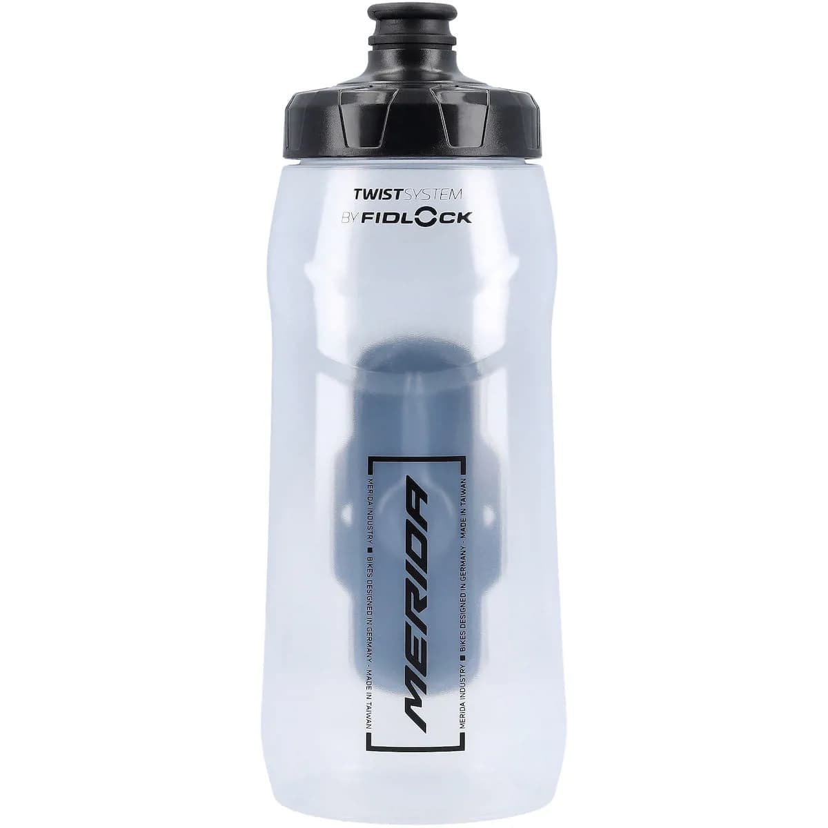Фляга MERIDA/FIDLOCK Transparent, Glossy Black 620 ccm, Bottle without connector