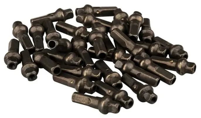 Ніпелі для шприх RACE FACE NIPPLE, BRASS, D SQUAR, 2.0X16, SL, BLK, 32PAK