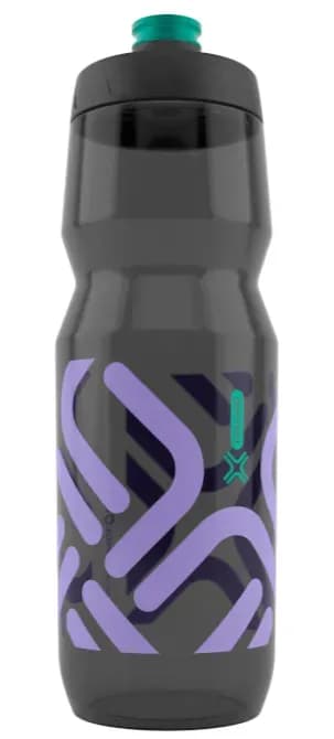 Антибактеріальна фляга FIDLOCK BOTTLE 750мл., прозорий / чорний / бузковий