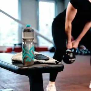 Антибактеріальна фляга FIDLOCK BOTTLE 750мл., прозорий / чорний / бузковий