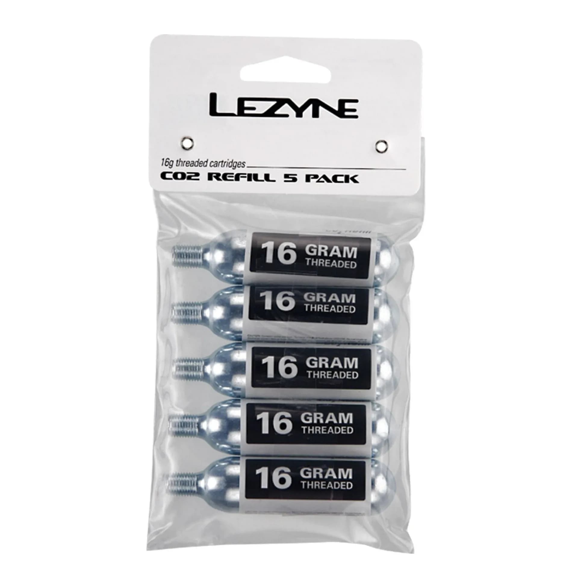 Балон LEZYNE CO2 16G 5 штук Сріблястий Y13