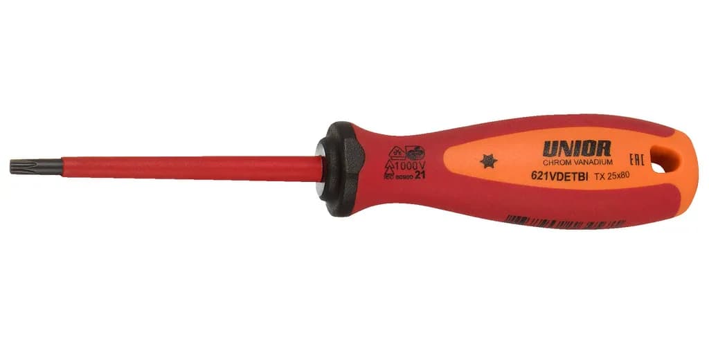 Викрутка Unior Tools з профілем TORX TX 25