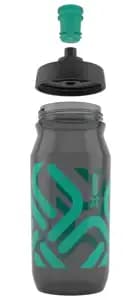 Антибактеріальна фляга FIDLOCK BOTTLE 600мл., прозорий / чорний / зелений