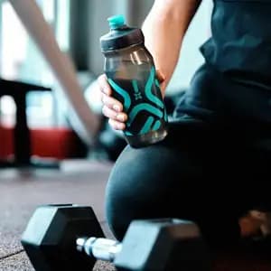 Антибактеріальна фляга FIDLOCK BOTTLE 600мл., прозорий / чорний / сірий