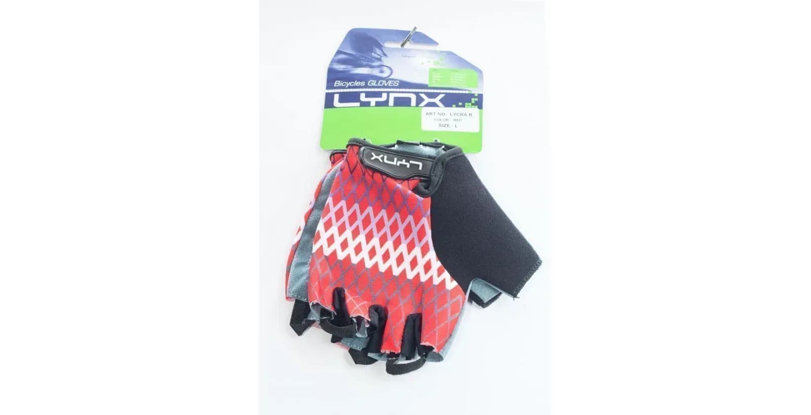 Велорукавички LYNX Lycra Red S