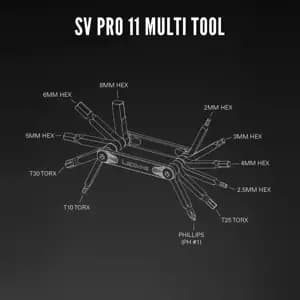 Мультитул LEZYNE SV PRO 11 Сріблястий Y14