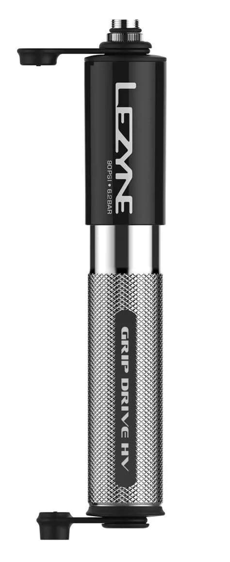 Ручний насос LEZYNE GRIP DRIVE HV - S Сріблястий 120psi Y14