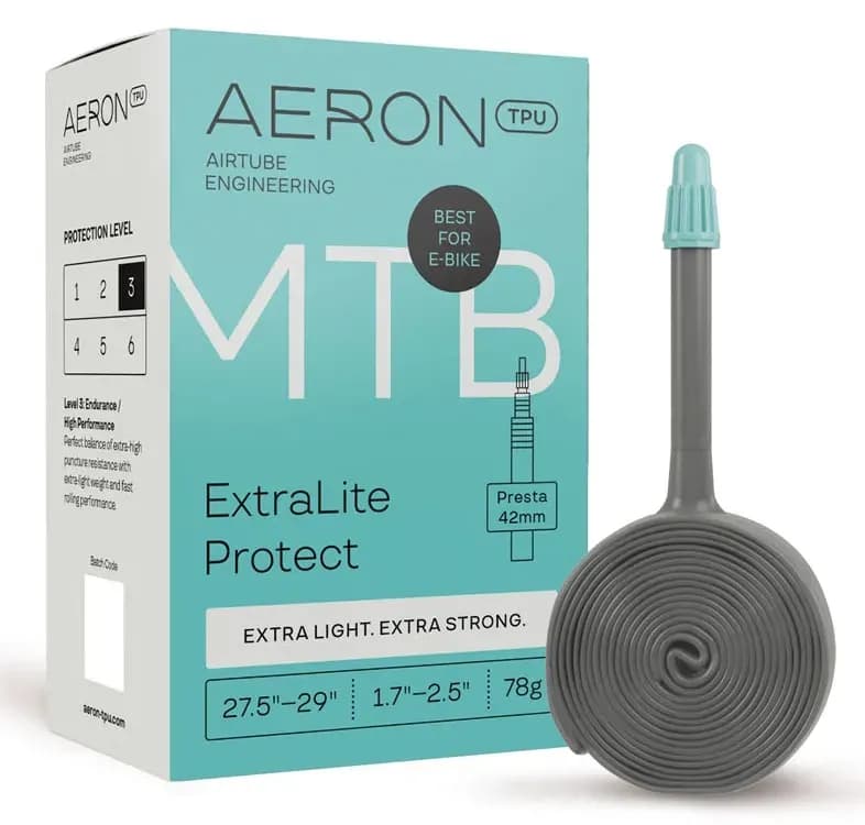 Камера AERON TPU MTB ExtraLite Protect 78г 1,7"-2,5" Presta 42 27,5" - 29"