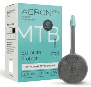 Камера AERON TPU MTB ExtraLite Protect 78г 1,7"-2,5" Presta 42 27,5" - 29"