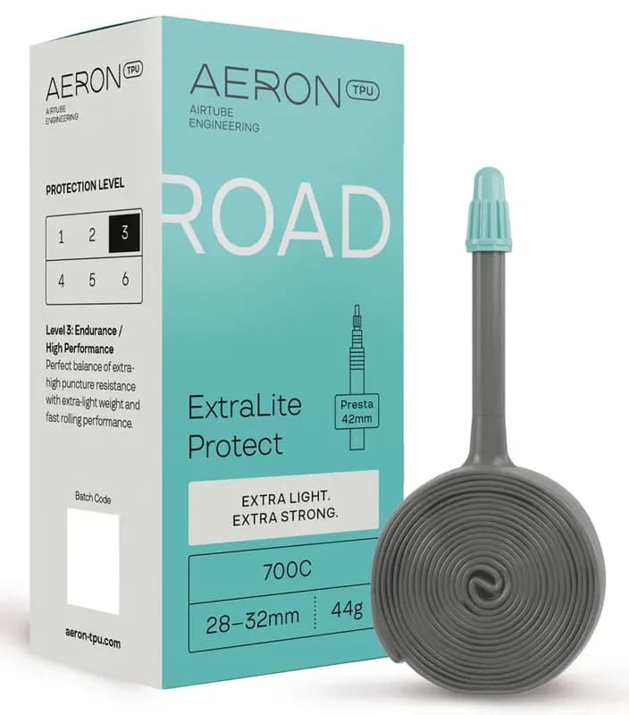 Камера AERON TPU Road ExtraLite Protect 44г 28-32 Presta 42 700C
