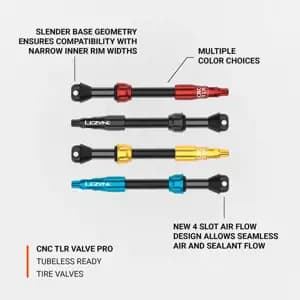 Ніпель для безкамерки LEZYNE CNC TLR VALVE PRO 44MM Чорний Y19