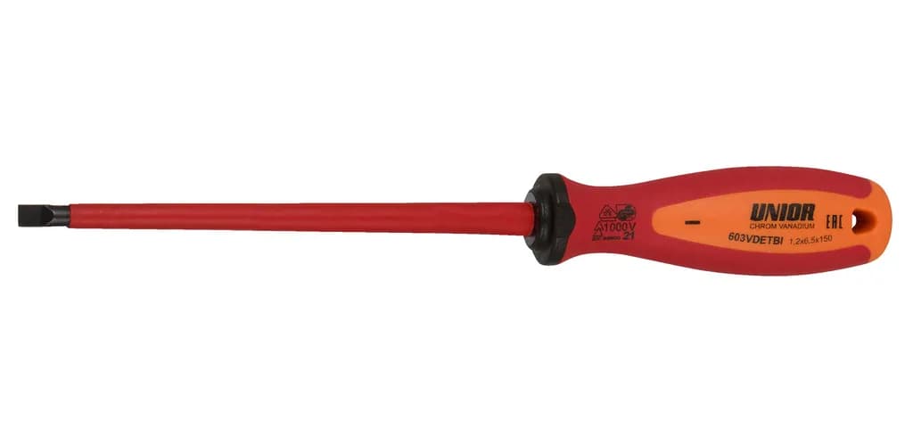 Викрутка UNIOR TOOLS плоска 0.4X2.5X75