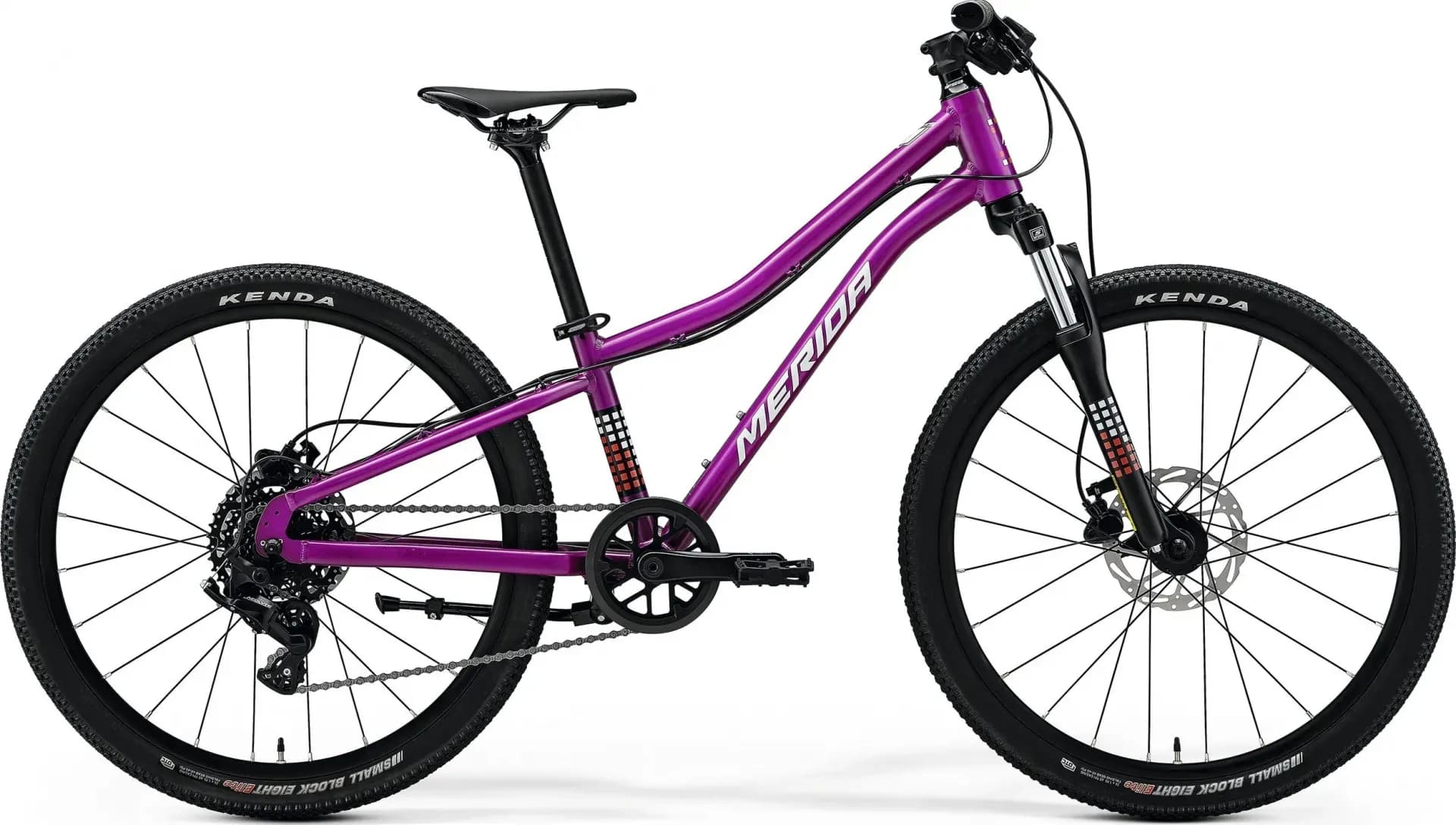 Велосипед MERIDA MATTS J.24 UNI SILK PURPLE(WHITE/RED/BLACK)