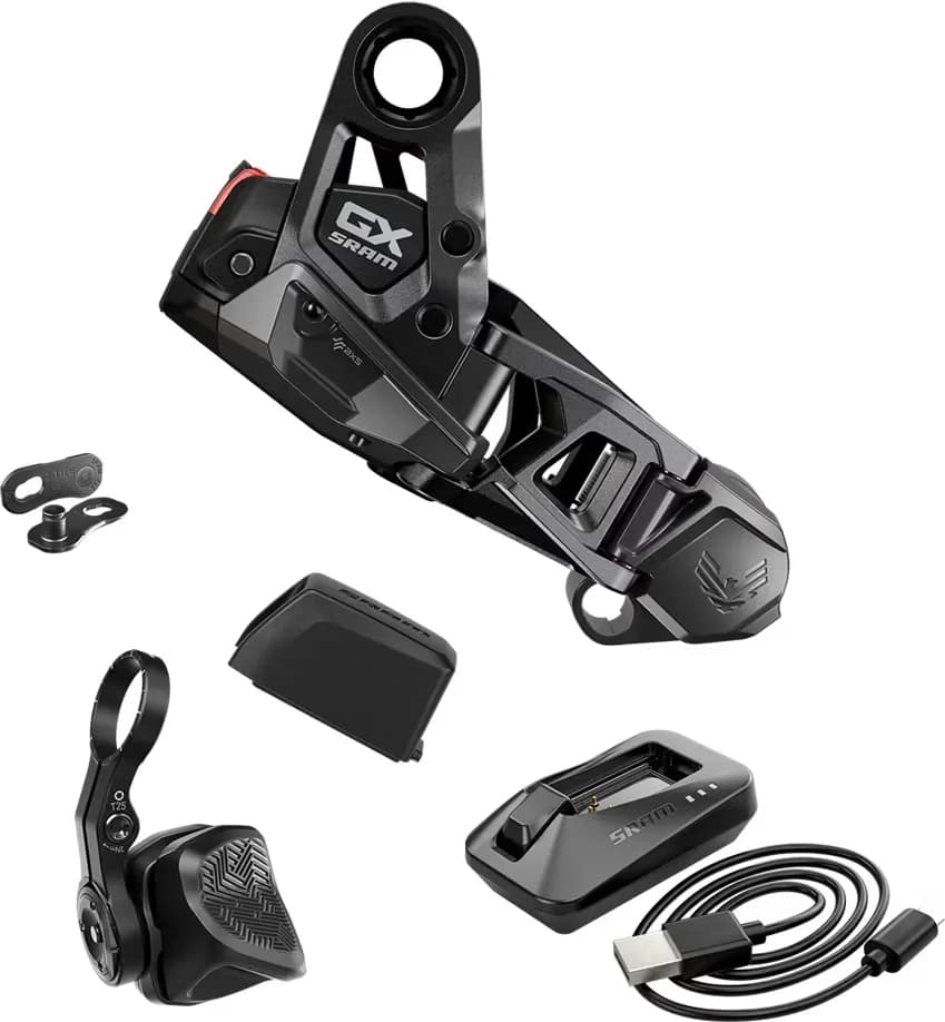 Апгрейд кіт SRAM - CONVERT MECHANICAL EAGLE 90 AND 70 TO ELECTRONIC (INCLUDING GX RD BODY, POD ROCKER CONTROLLER, AXS BATTERY, CHARGER AND CORD, CHAIN POWERLINK)